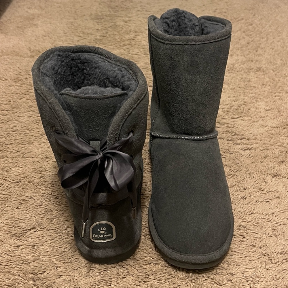 Gray Bearpaw Boots!